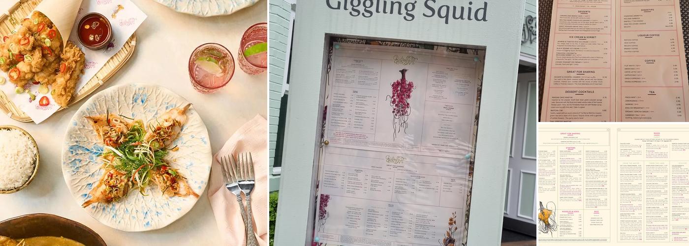 Giggling Squid - West Bridgford Menu