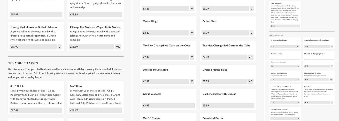 Nottingham Knight - Pub & Grill Menu