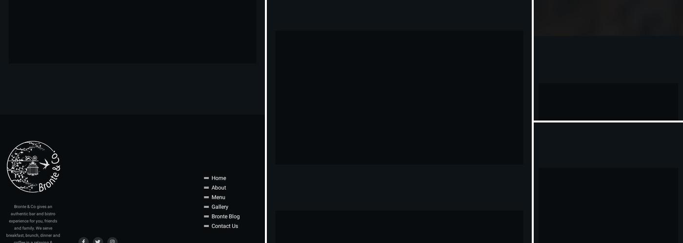 Bronte & Co Menu