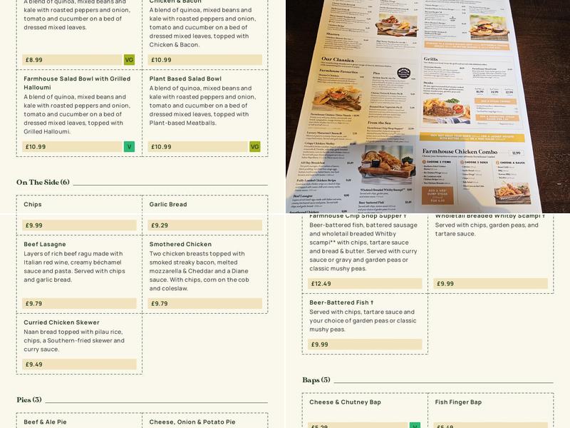 Holly Tree Farm - Dining & Carvery Menu