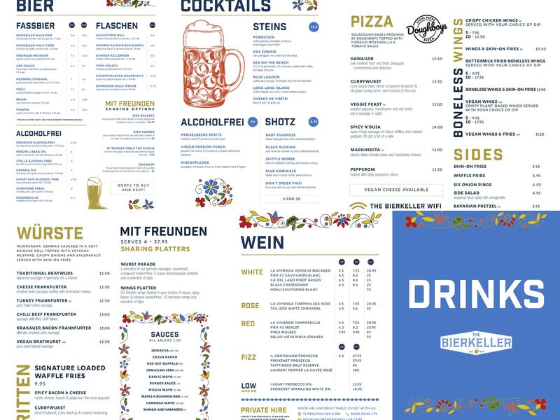 Shooters Bar Nottingham Menu