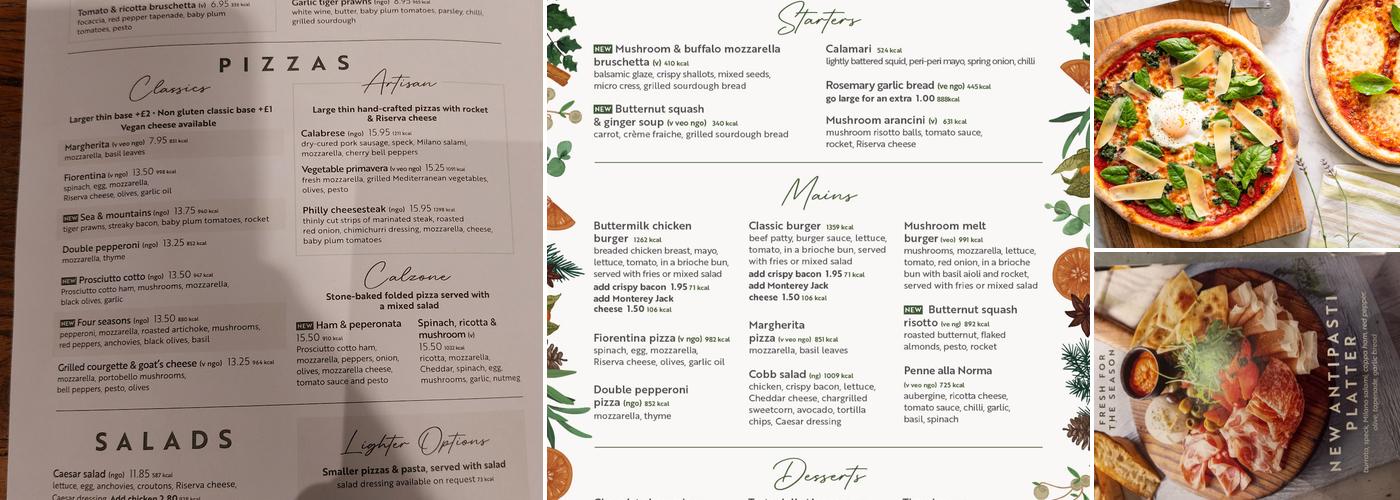 Wildwood Menu