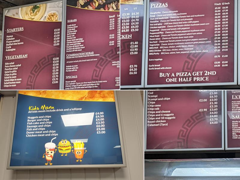 Mezza Turkish Restaurant & Bar Menu