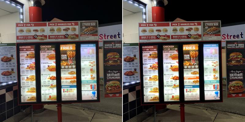 Checkers Menu