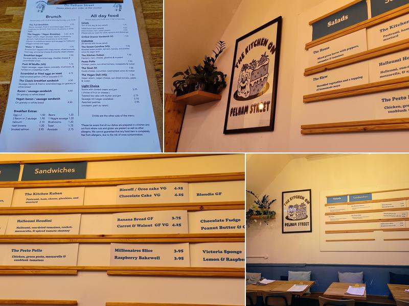 The Kitchen On Pelham Street Menu