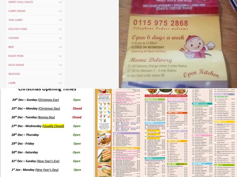 Best Taste Chinese takeaway Menu