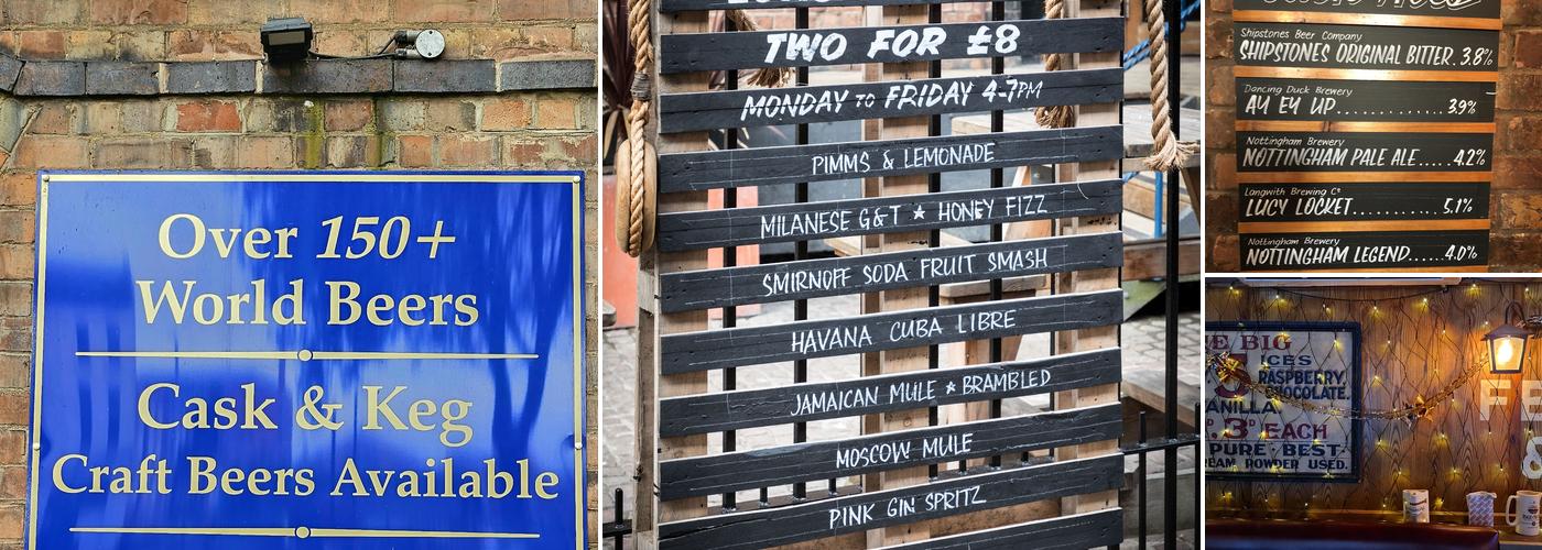 Fellows Morton & Clayton Nottingham Menu