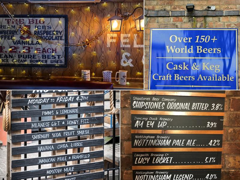 Fellows Morton & Clayton Nottingham Menu