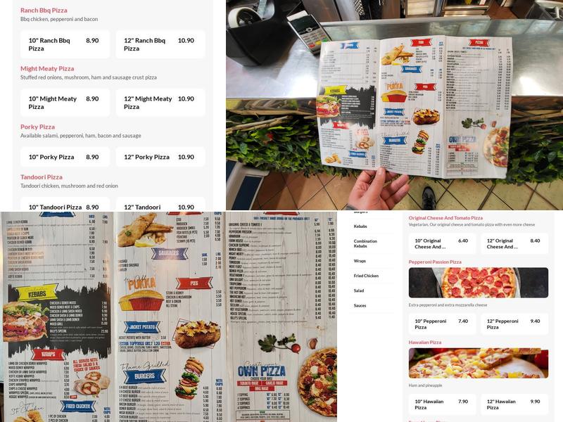 Billys Fish Bar Menu