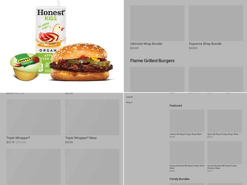 Burger King Menu