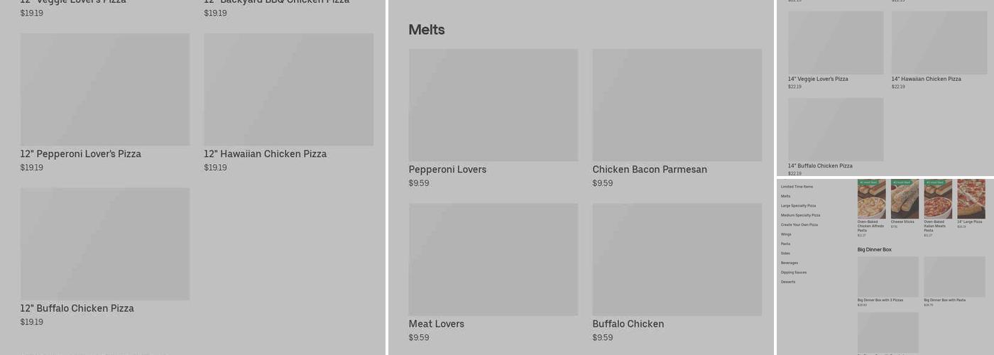 Pizza Hut Menu