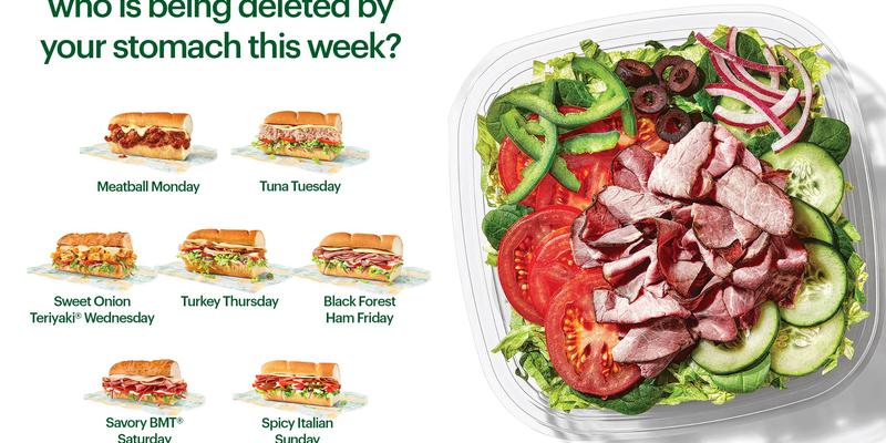 Subway Menu