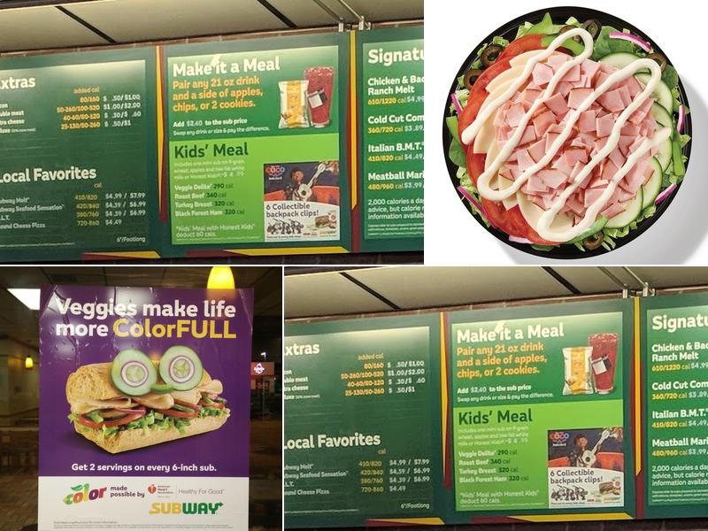 Subway Menu