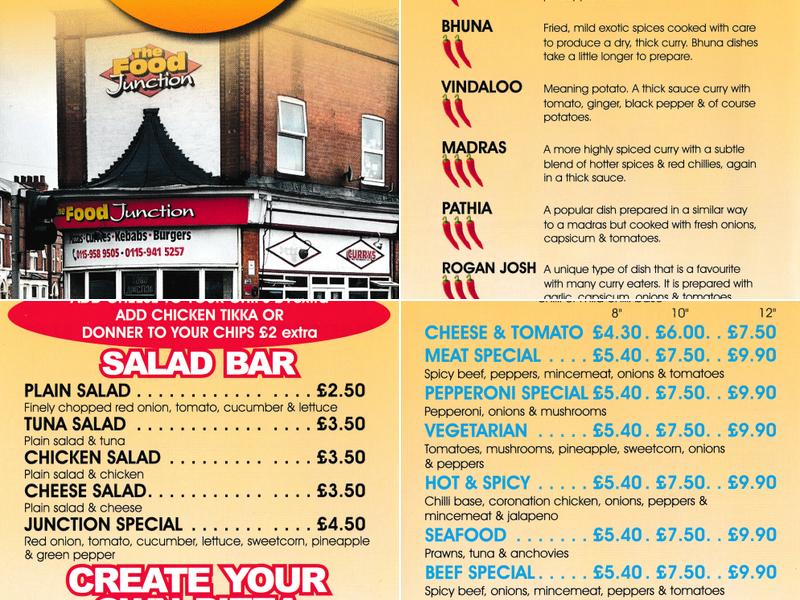 The Food Junction Menu