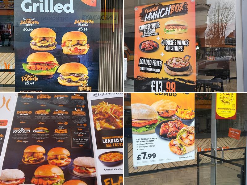 Chilli Flames Nottingham Menu