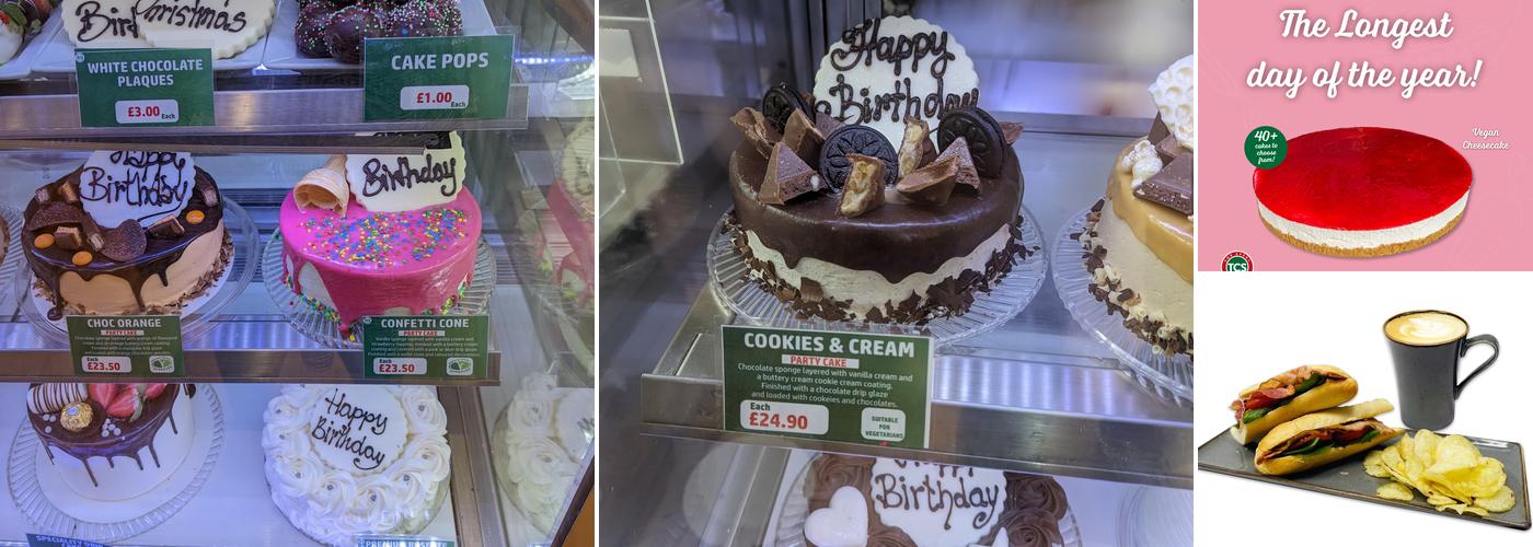 The Cake Solution Menu