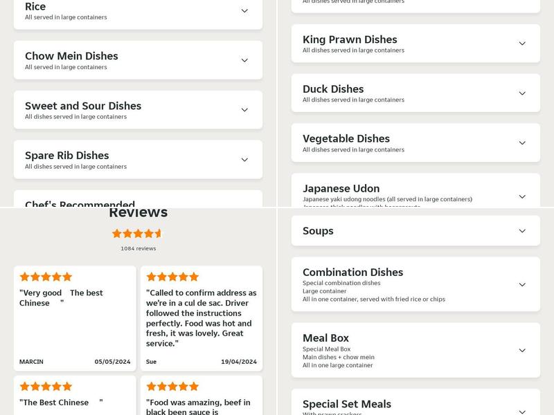 New Beijing Garden Chinese takeaway Menu