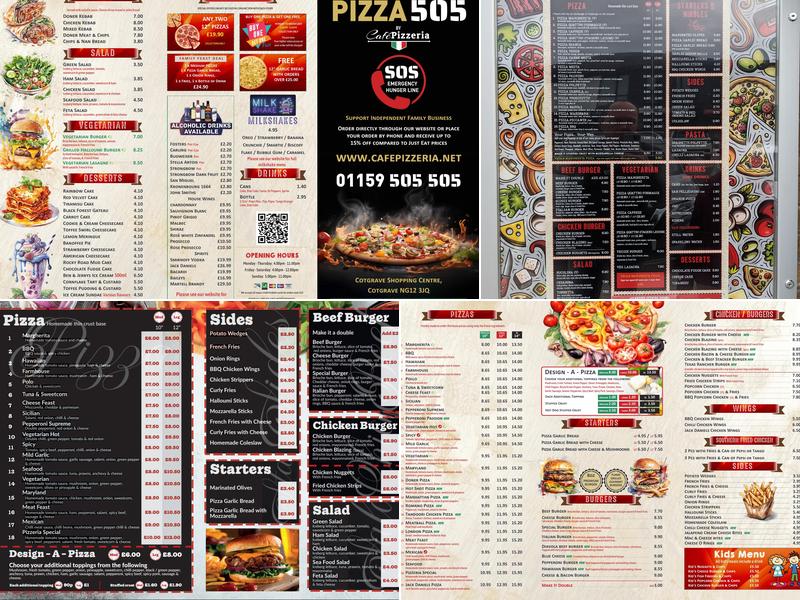 Café Pizzeria Cotgrave Menu