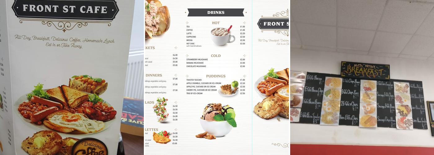 Front St Cafe Menu