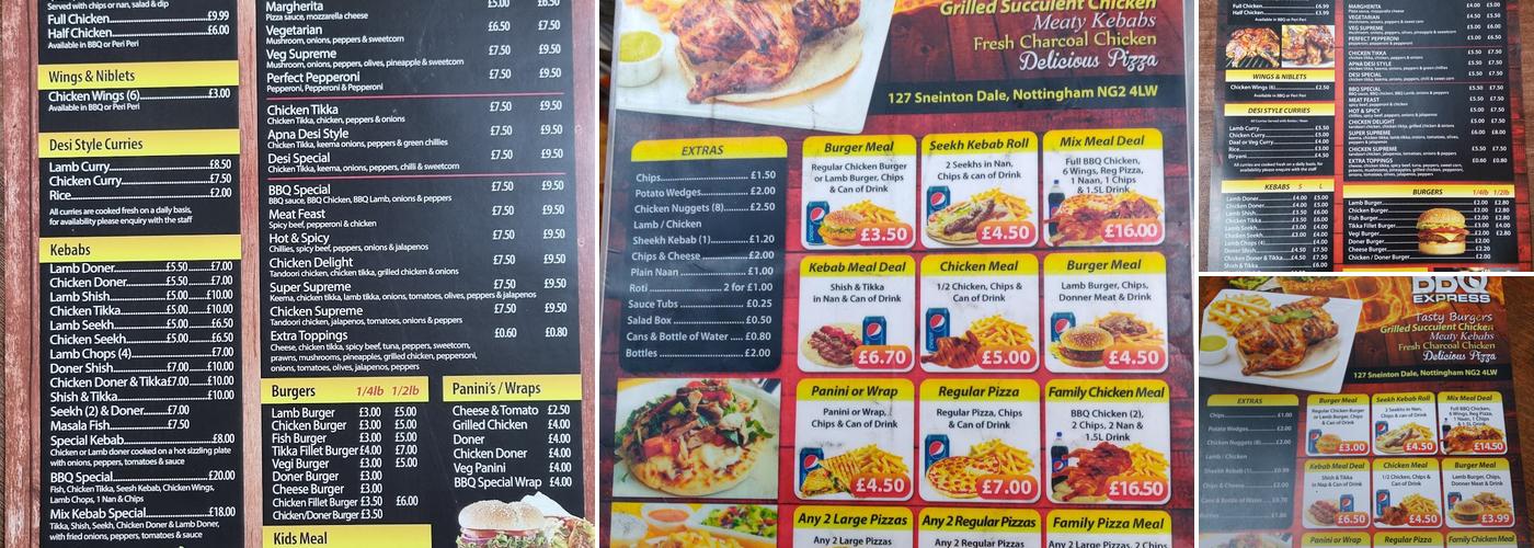 BBQ Express Menu