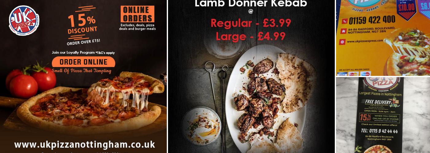 UK Pizza - Notti Menu