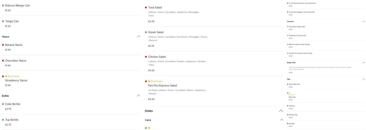 Food Express.Co Menu