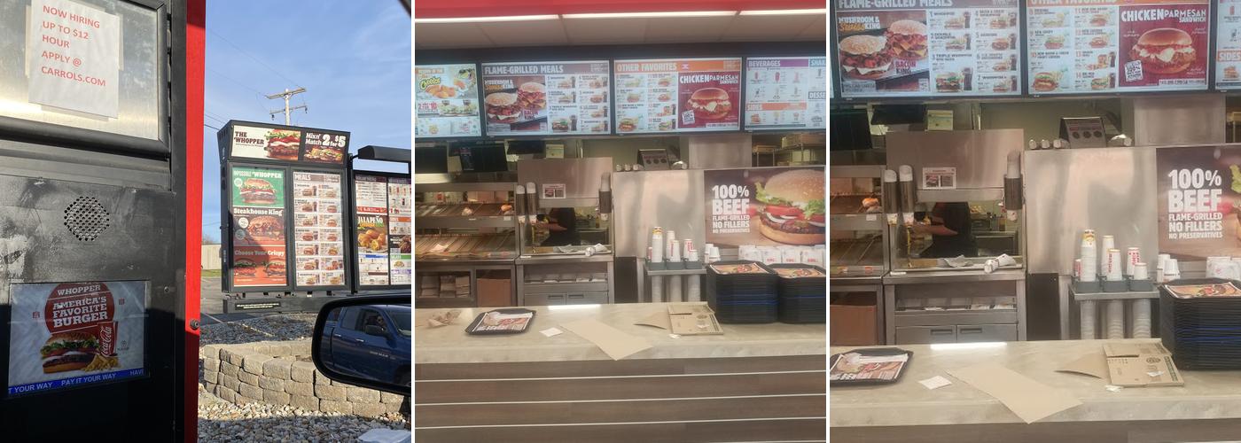 Burger King Menu
