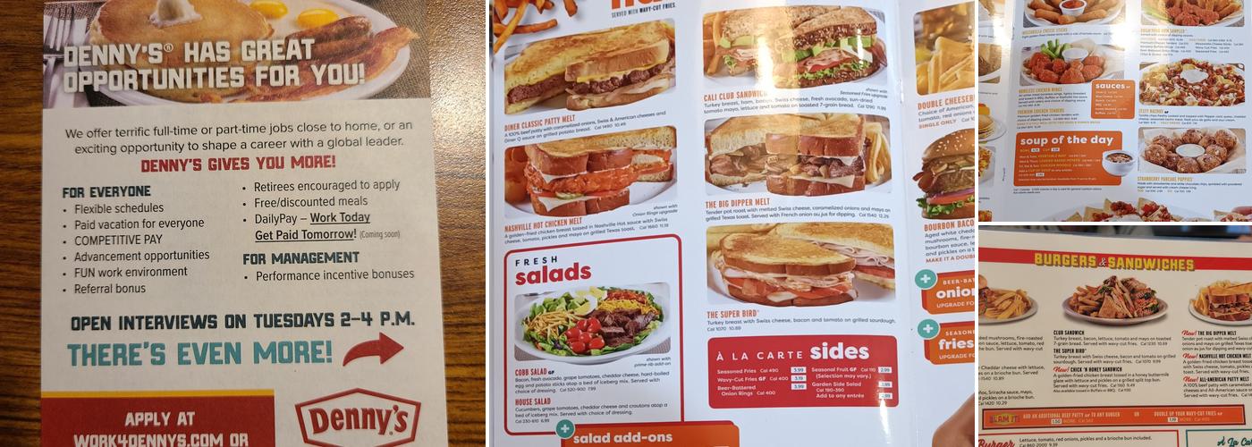 Denny's Menu