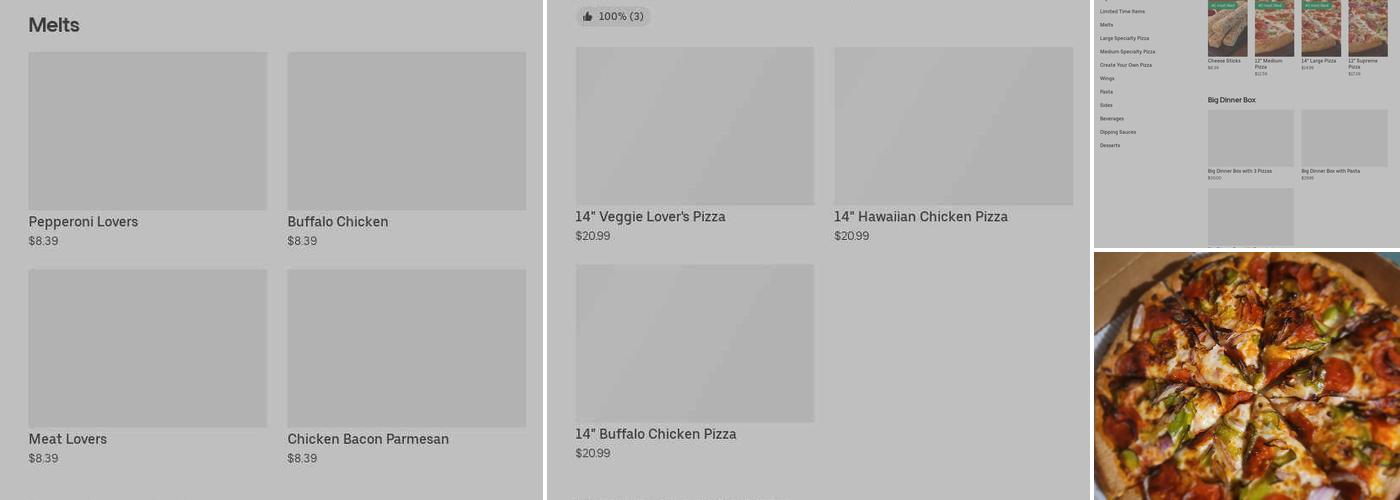 Pizza Hut Menu
