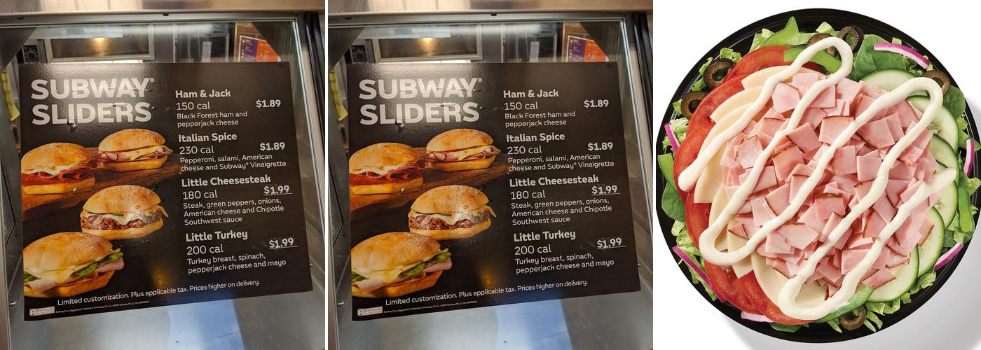 Subway Menu