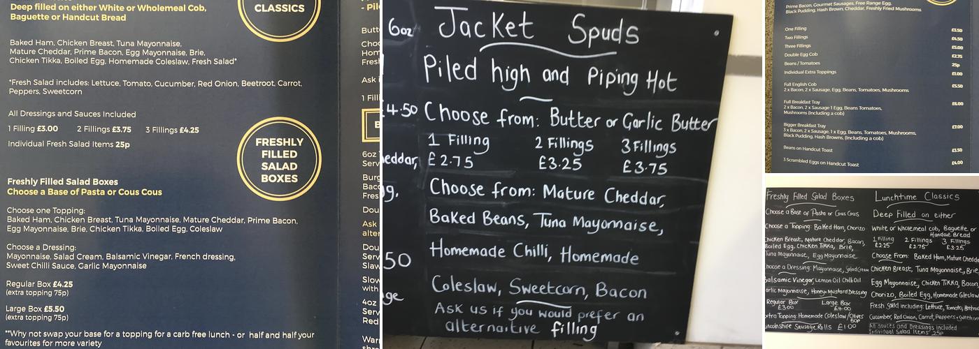 Charlie's on the Hill Menu