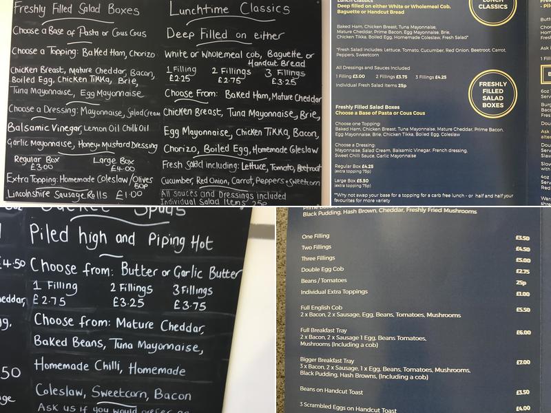 Charlie's on the Hill Menu