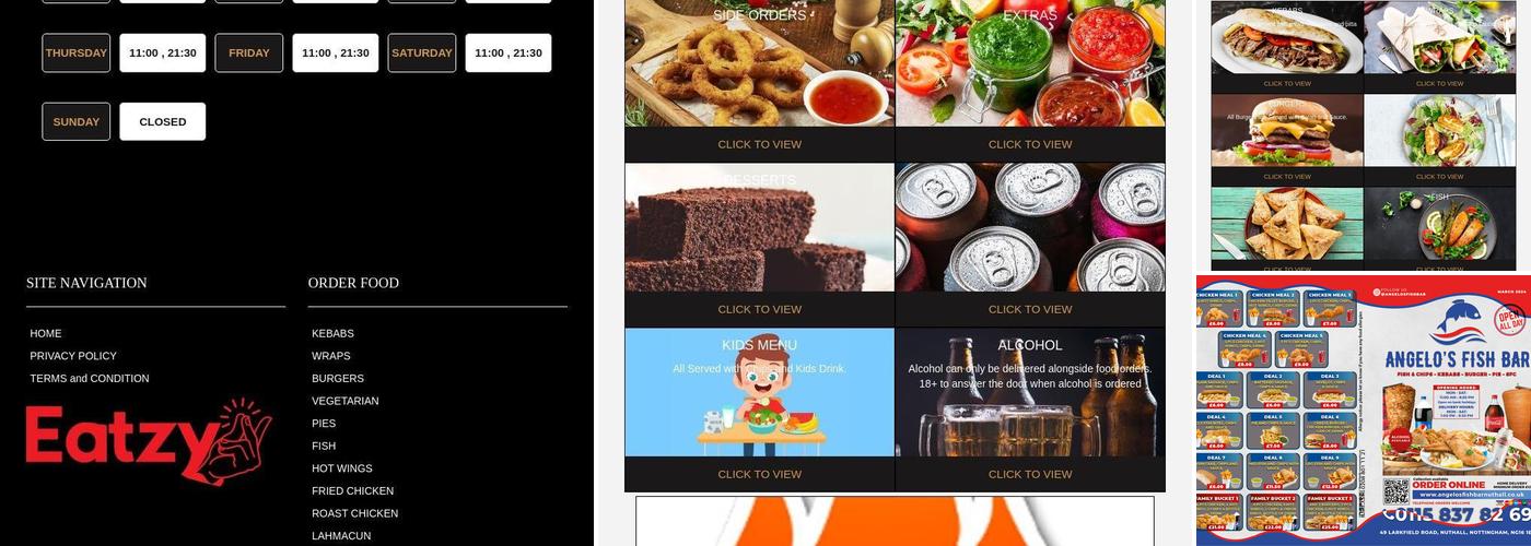 Angelo's Fish Bar Menu