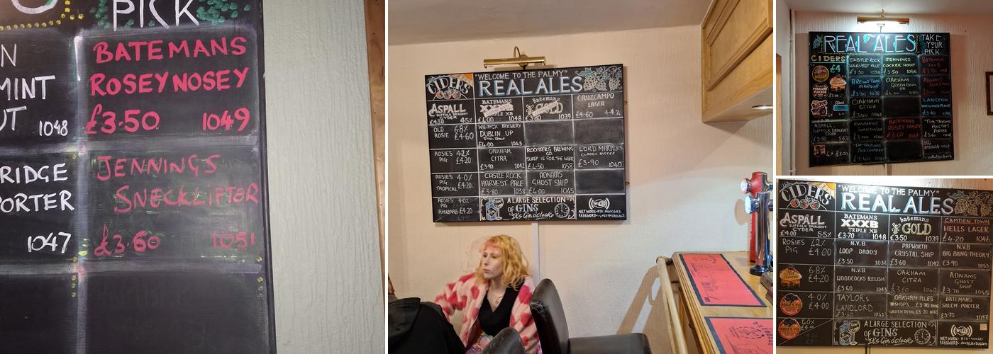 Palmerston Arms Menu