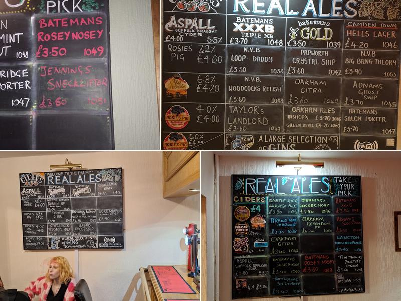 Palmerston Arms Menu