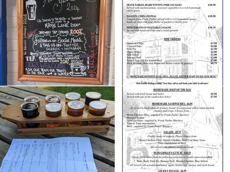 Church End Brewery Menu