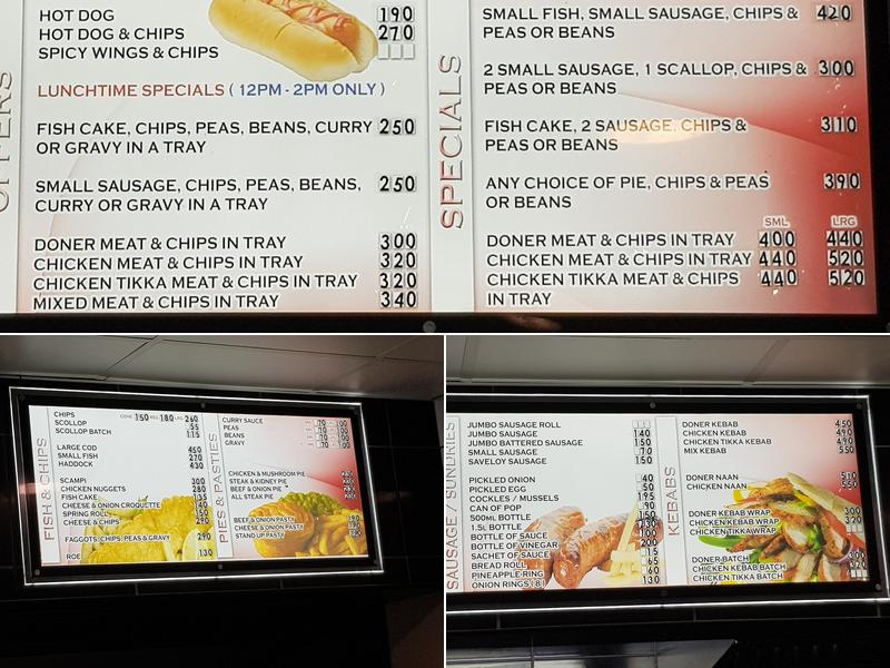 Kings Fish Bar Menu