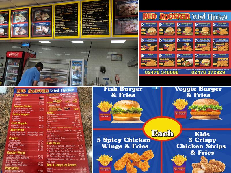 Red Rooster Fried Chicken Menu