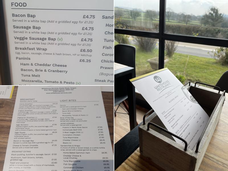 Whitehouse Restaurant Menu