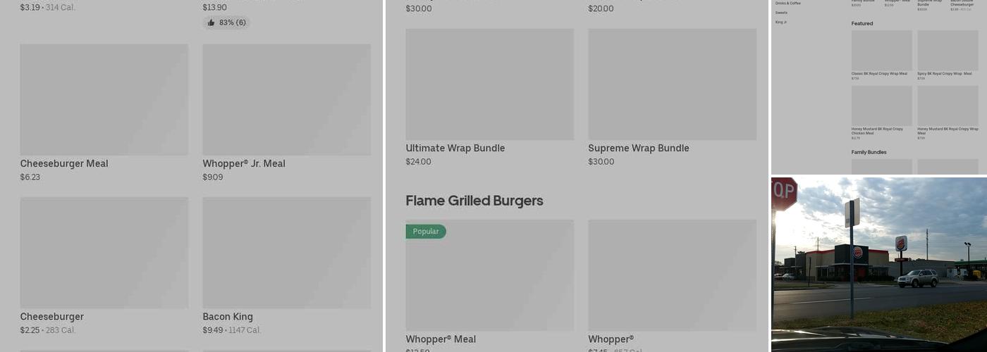 Burger King Menu