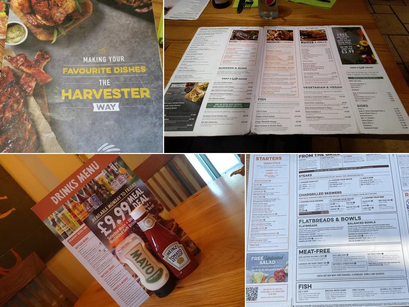 Harvester Bells Of Ouzeley Old Windsor Menu