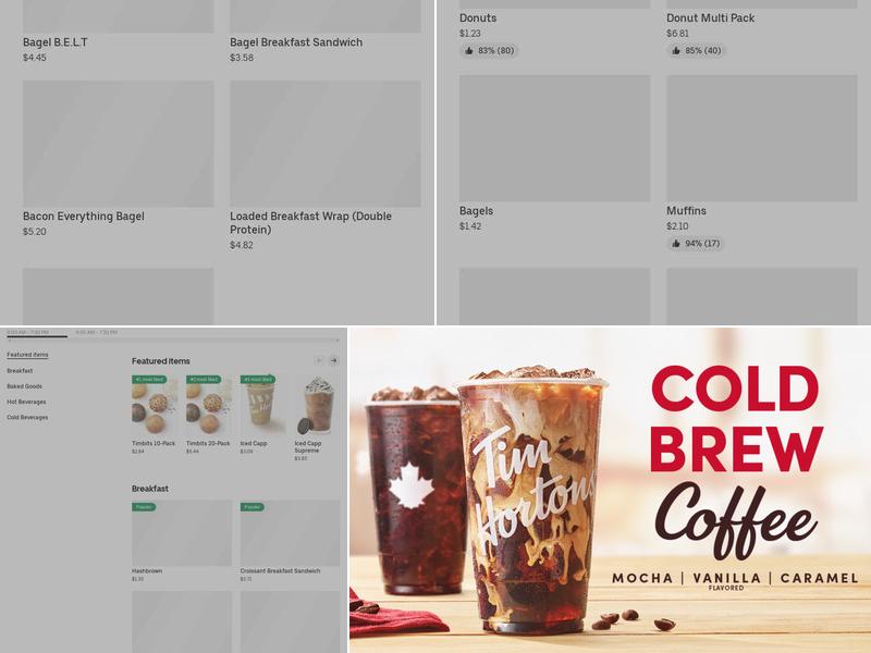Tim Hortons Menu