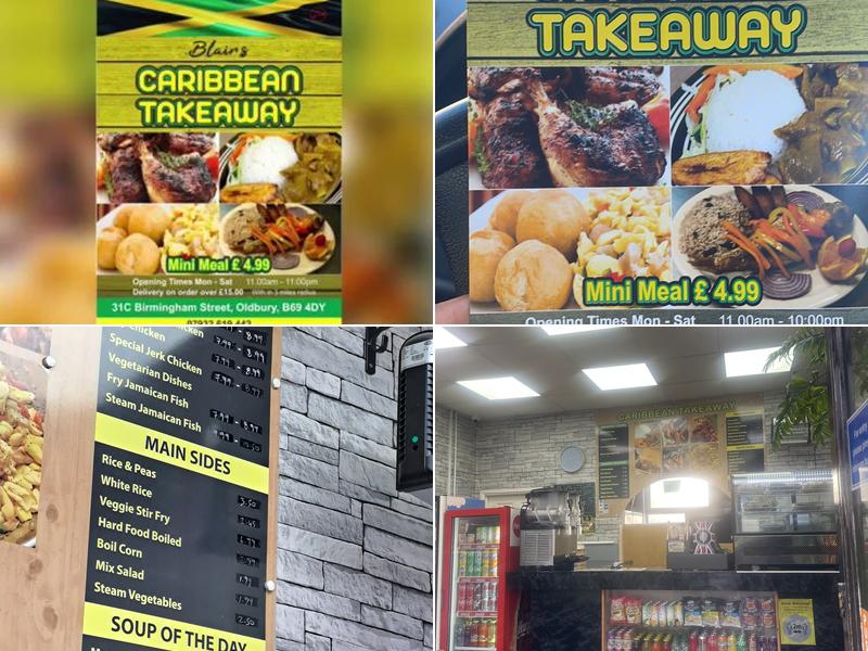 Blair's Caribbean Takeaway Menu
