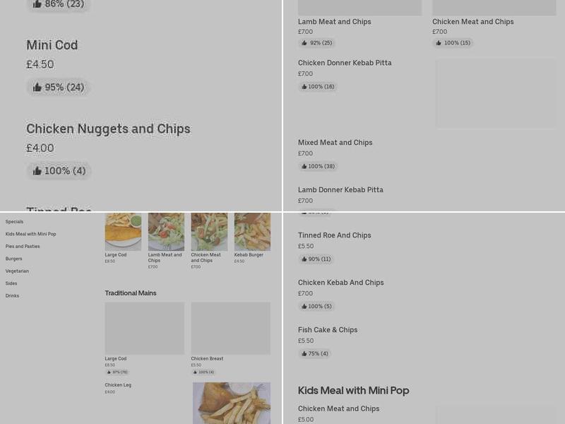 Perryhill Fish Bar Menu