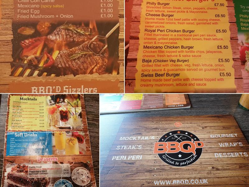 Bbq'd Restaurant Menu