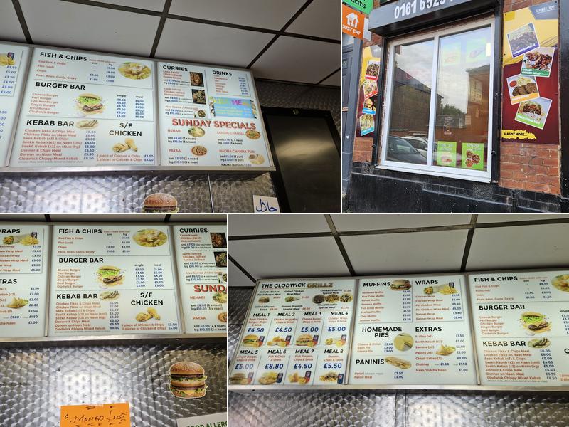 Glodwick Chippy Menu