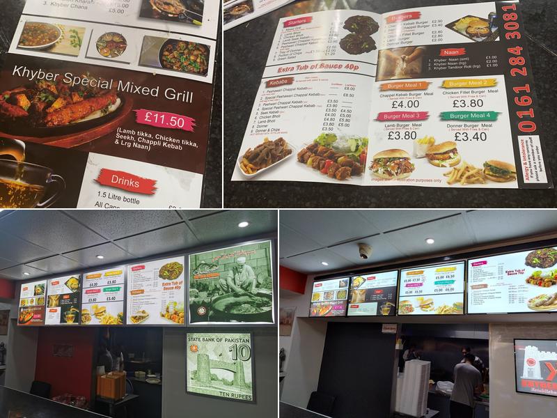 Khyber Kebabs Menu