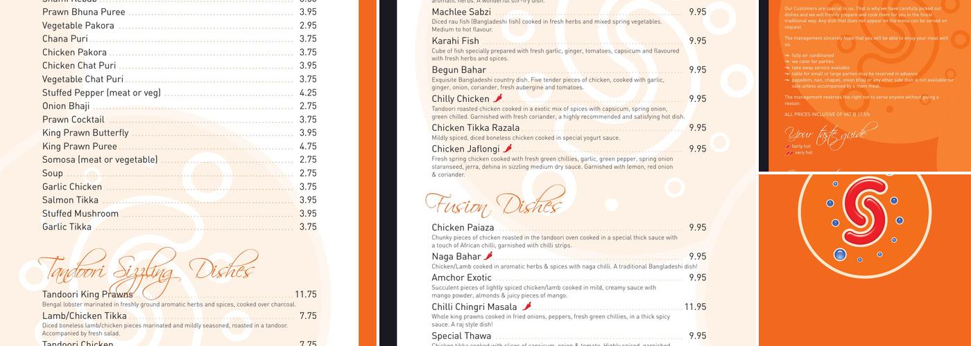 Simla Inn Tandoori Restaurant Menu