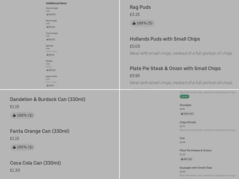 Selwyn's Fish & Chips Menu