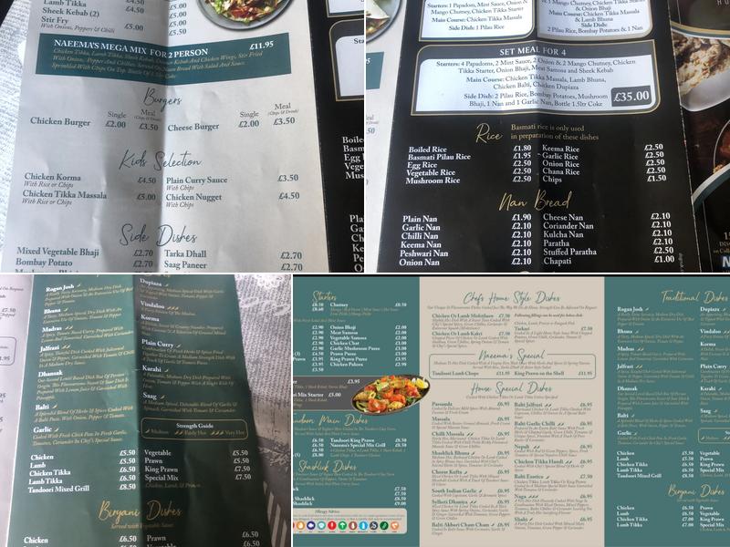 Naeema Menu